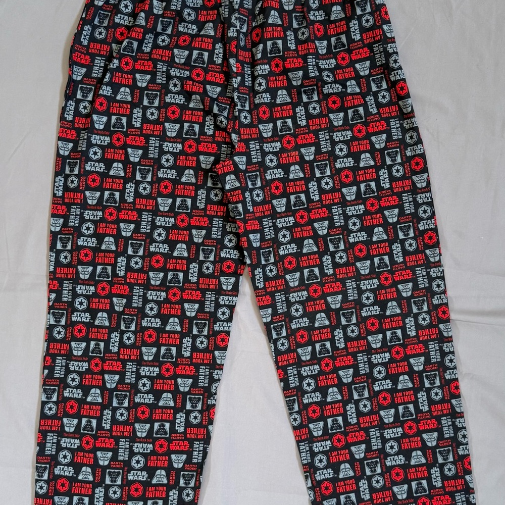 Star Wars Darth Vader I Am Your Father Pajama‎ Pants Mens Large NWT Black Red